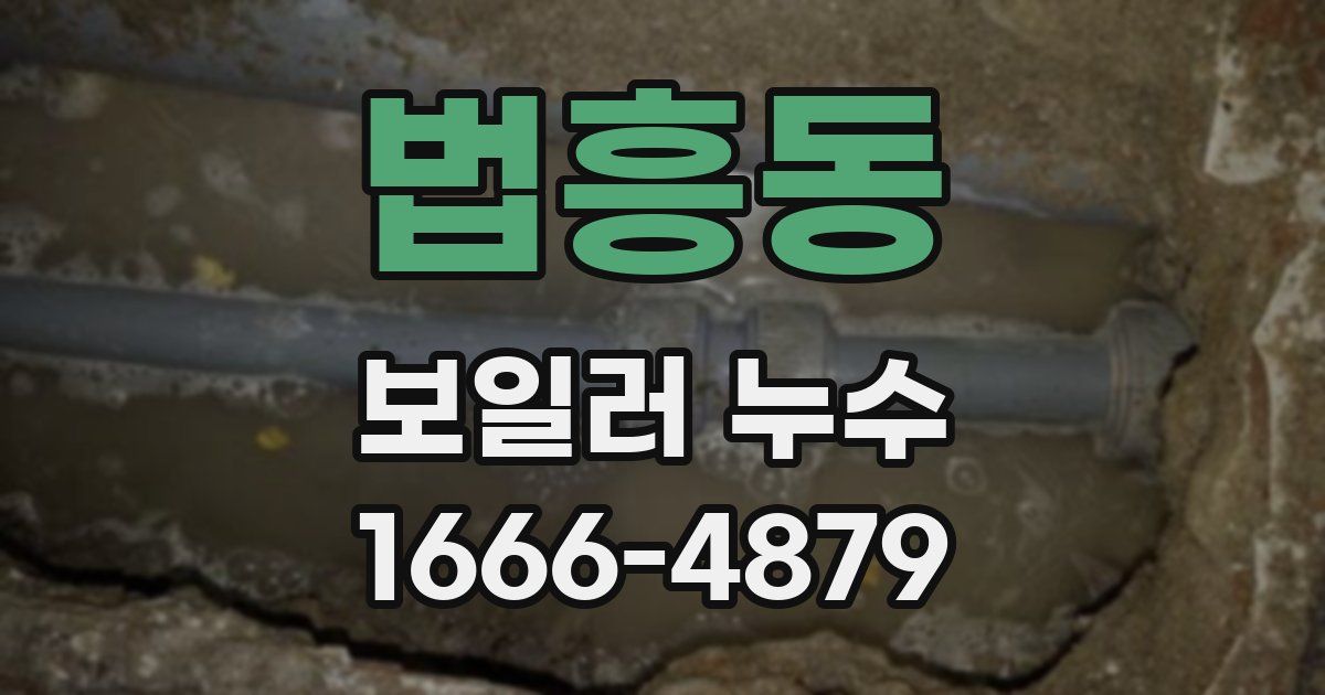 법흥동 보일러 누수