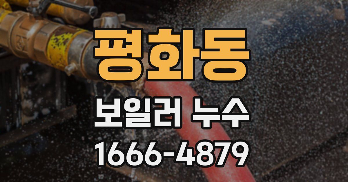 평화동 보일러 누수
