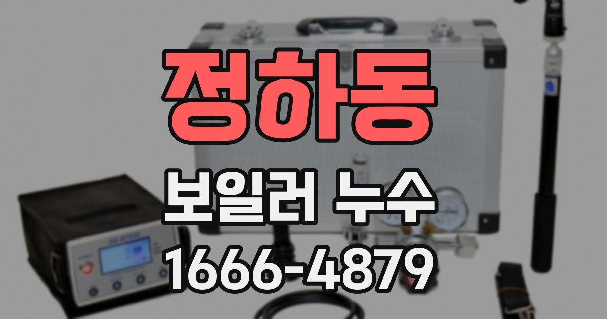 정하동 보일러 누수