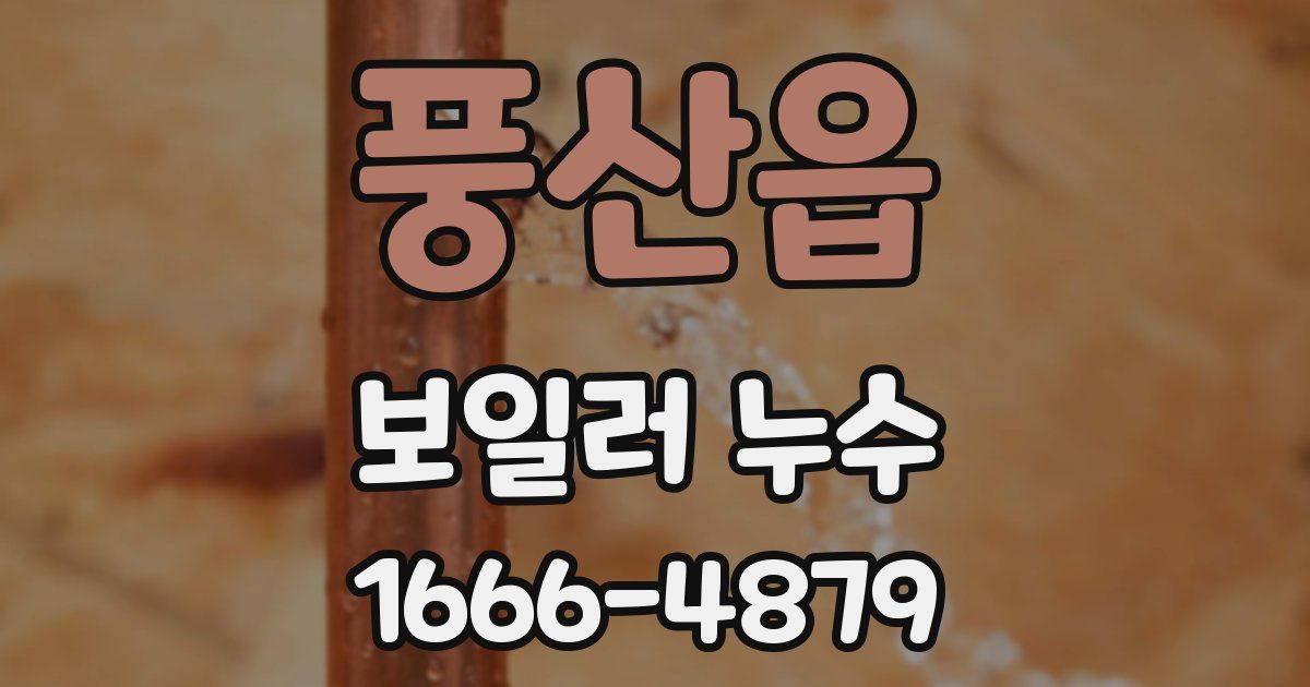 풍산읍 보일러 누수