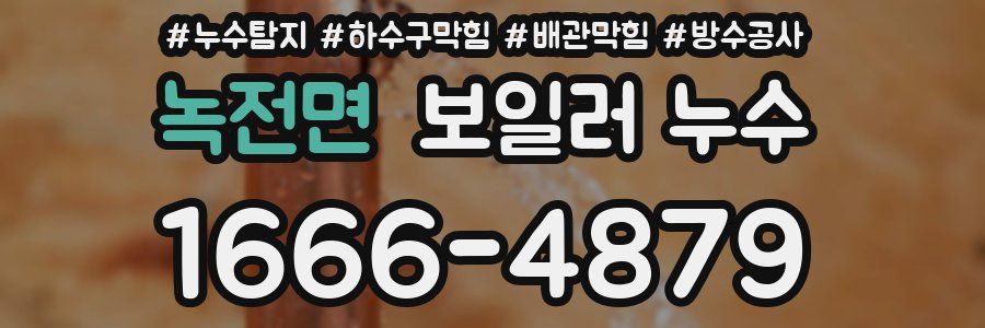 녹전면 보일러 누수