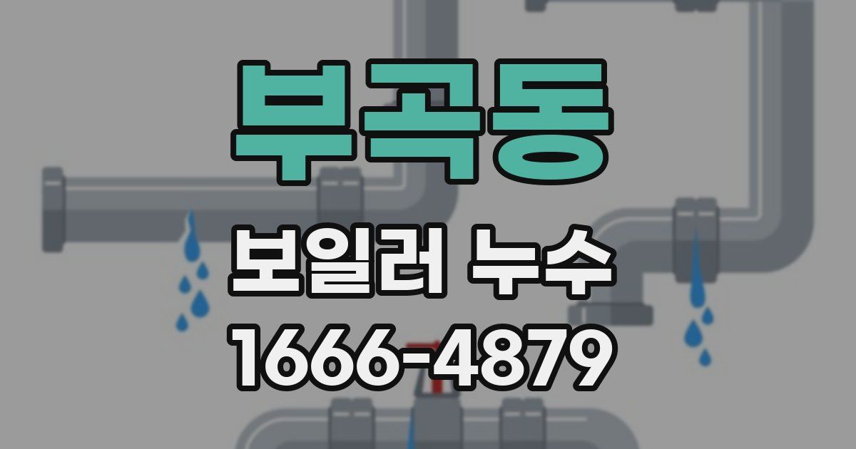 부곡동 보일러 누수