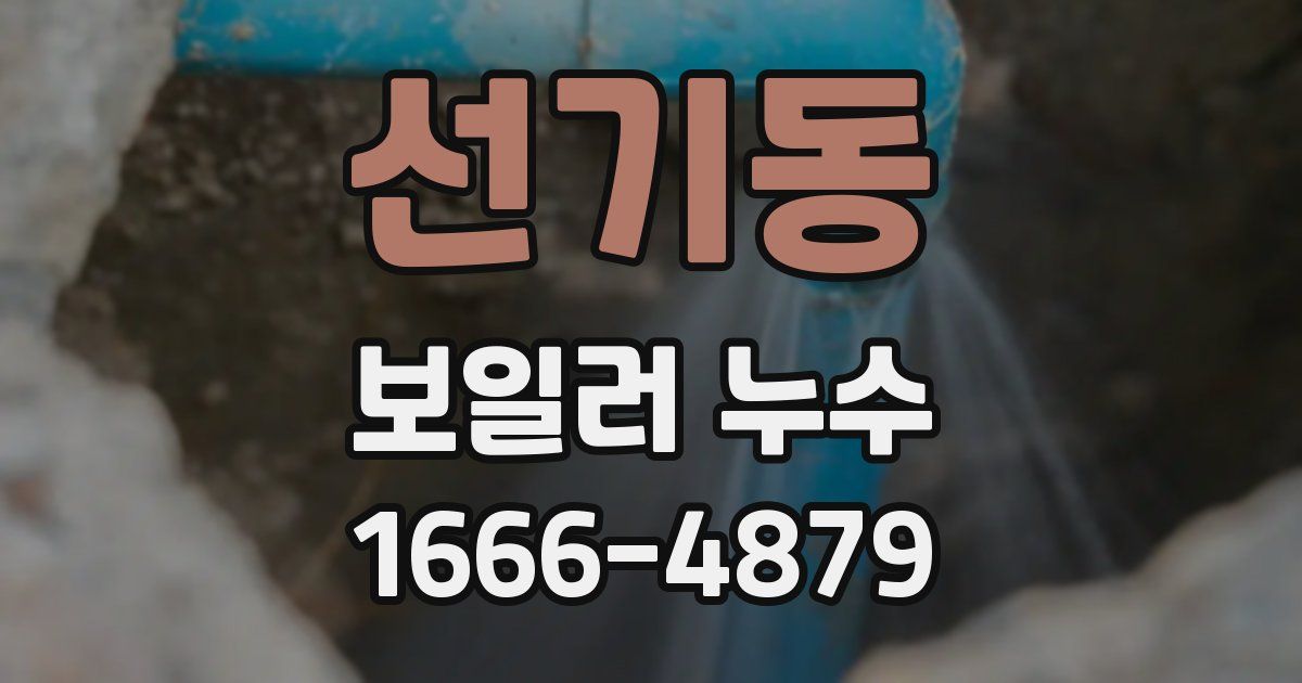 선기동 보일러 누수