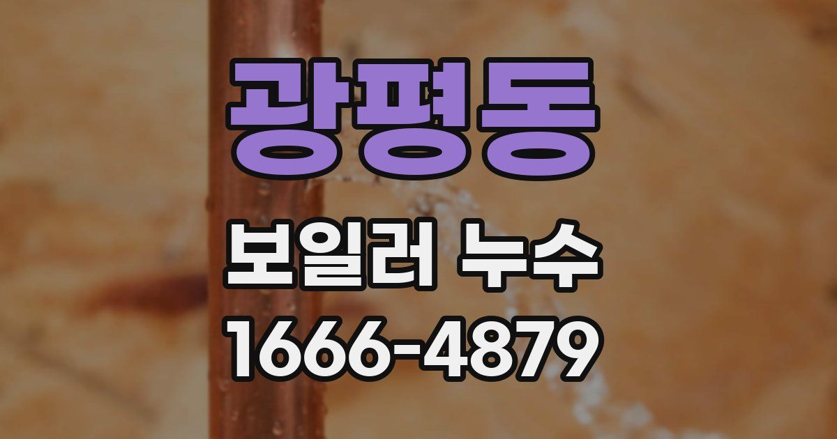 광평동 보일러 누수