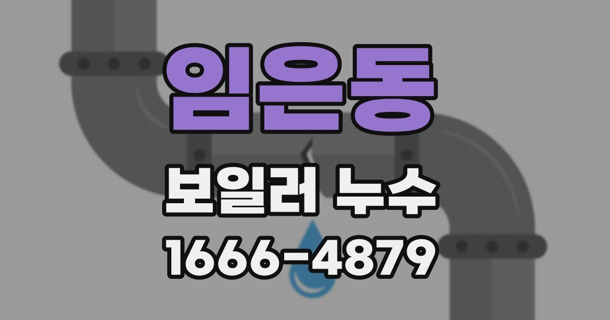 임은동 보일러 누수