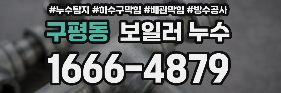 구평동 보일러 누수