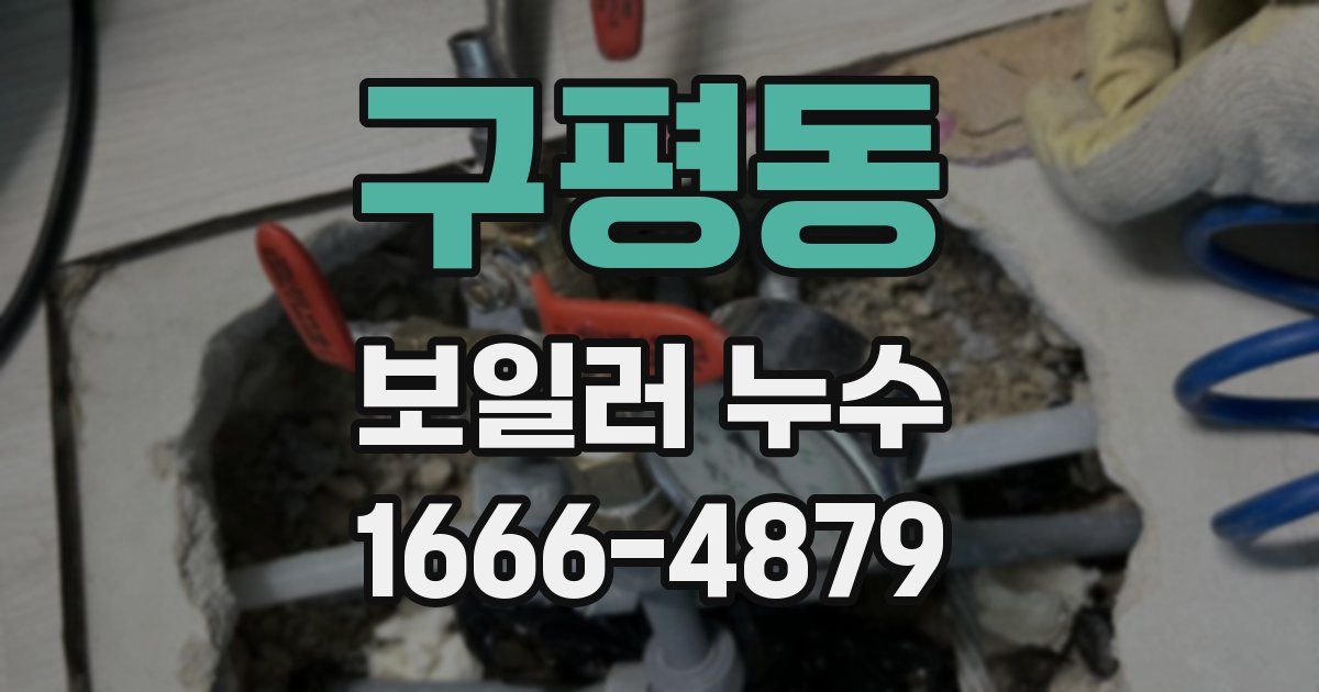 구평동 보일러 누수
