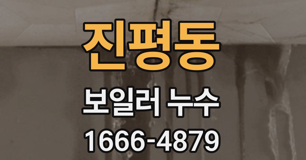 진평동 보일러 누수