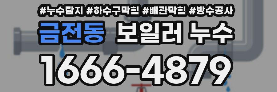 금전동 보일러 누수