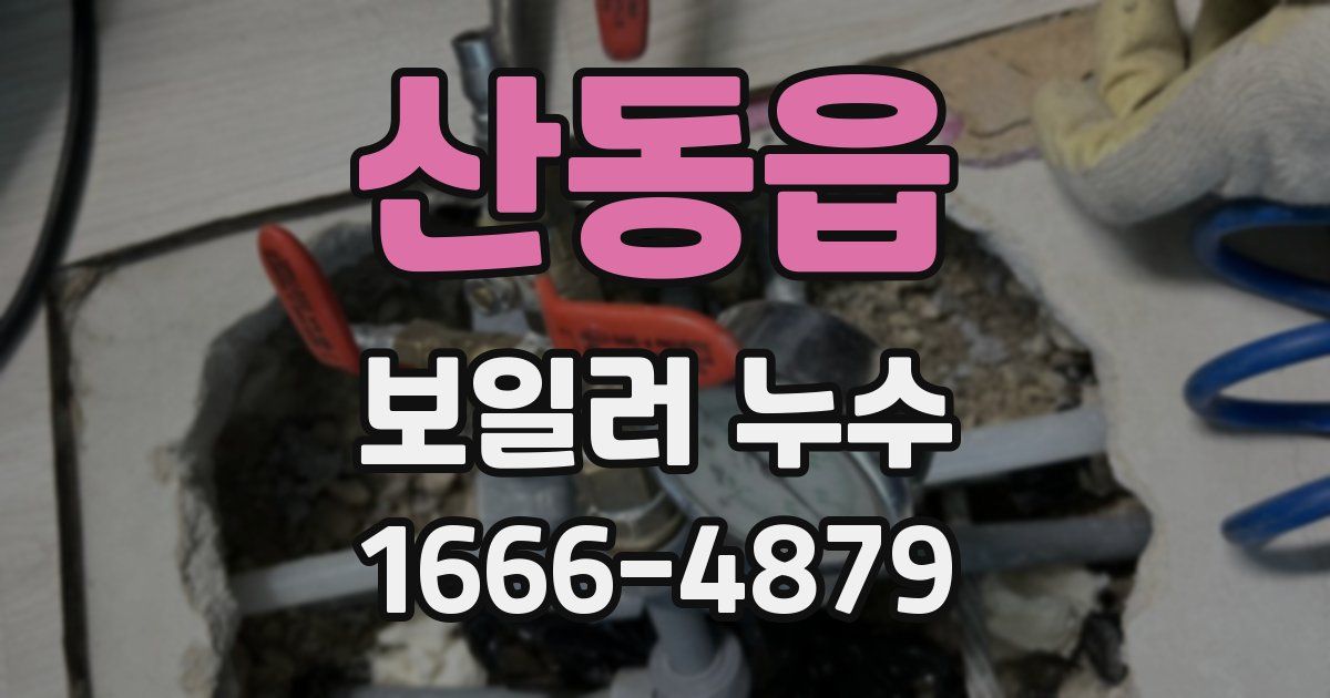 산동읍 보일러 누수