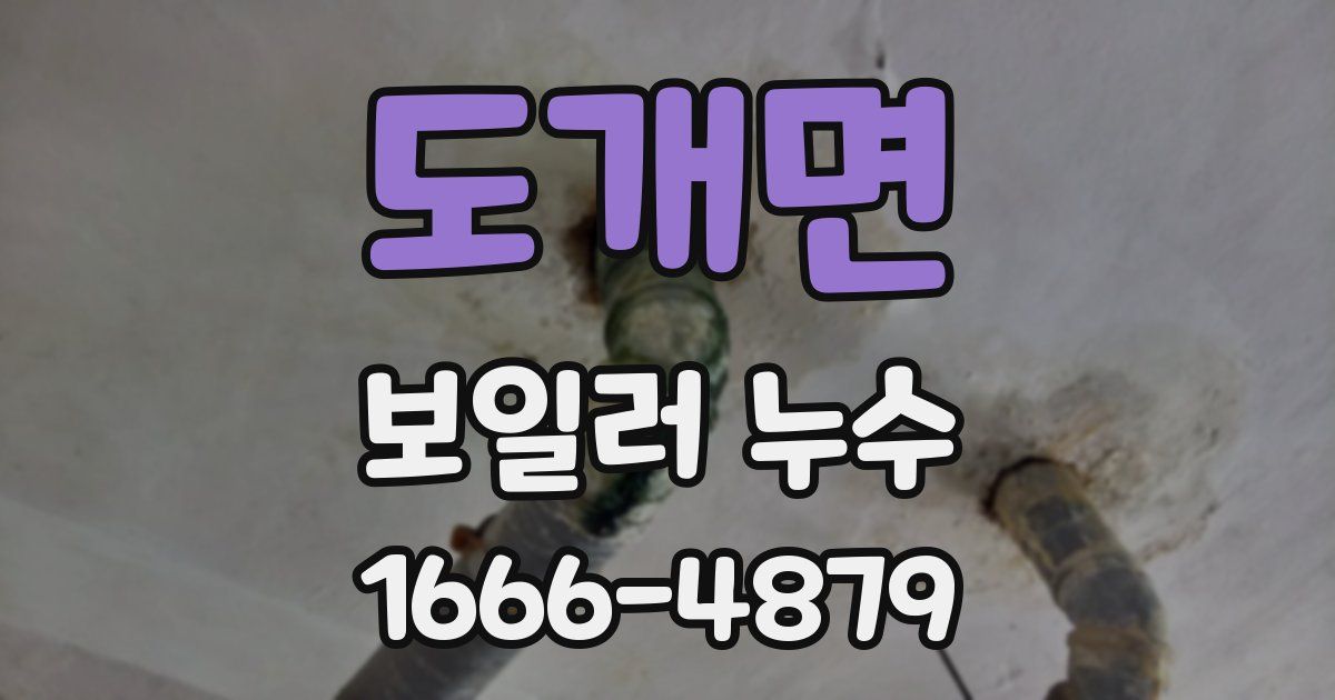 도개면 보일러 누수