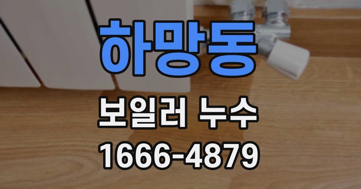 하망동 보일러 누수