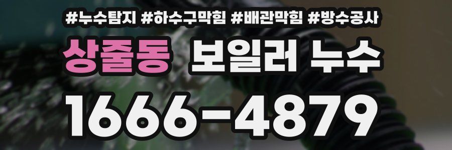 상줄동 보일러 누수