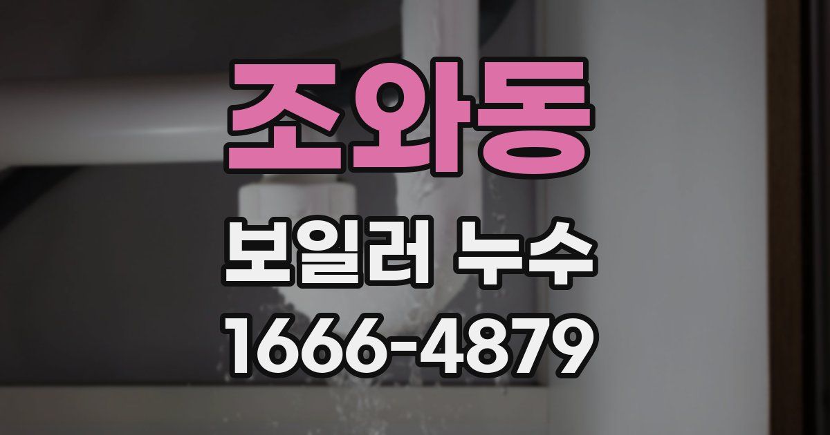 조와동 보일러 누수
