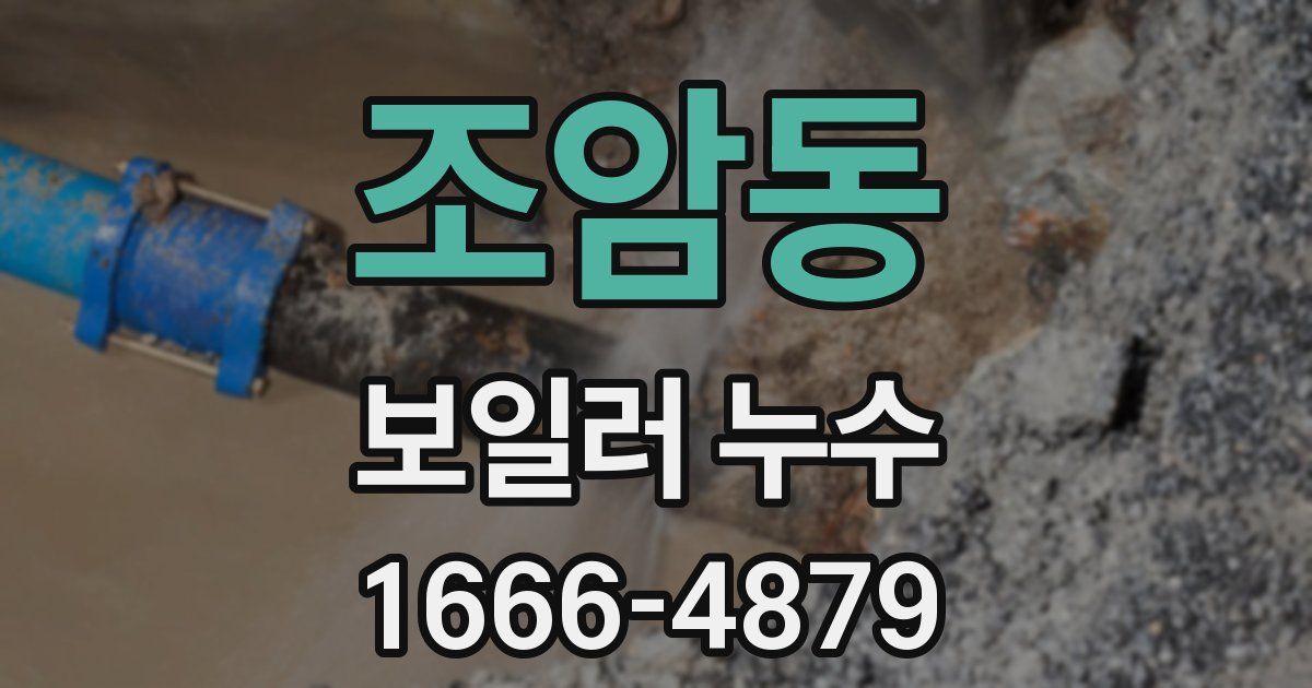 조암동 보일러 누수