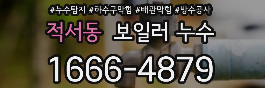 적서동 보일러 누수
