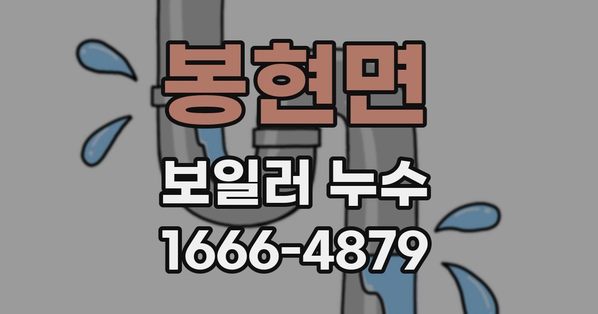 봉현면 보일러 누수