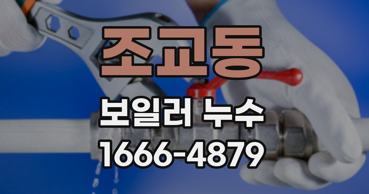 조교동 보일러 누수