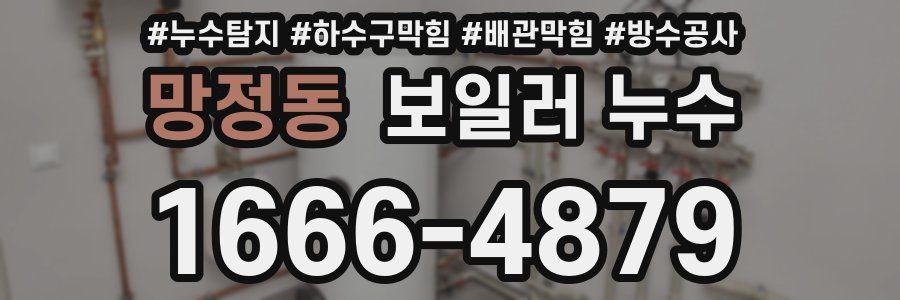 망정동 보일러 누수
