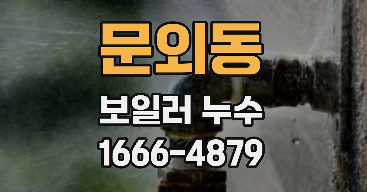문외동 보일러 누수