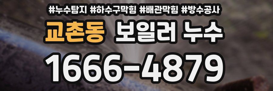 교촌동 보일러 누수