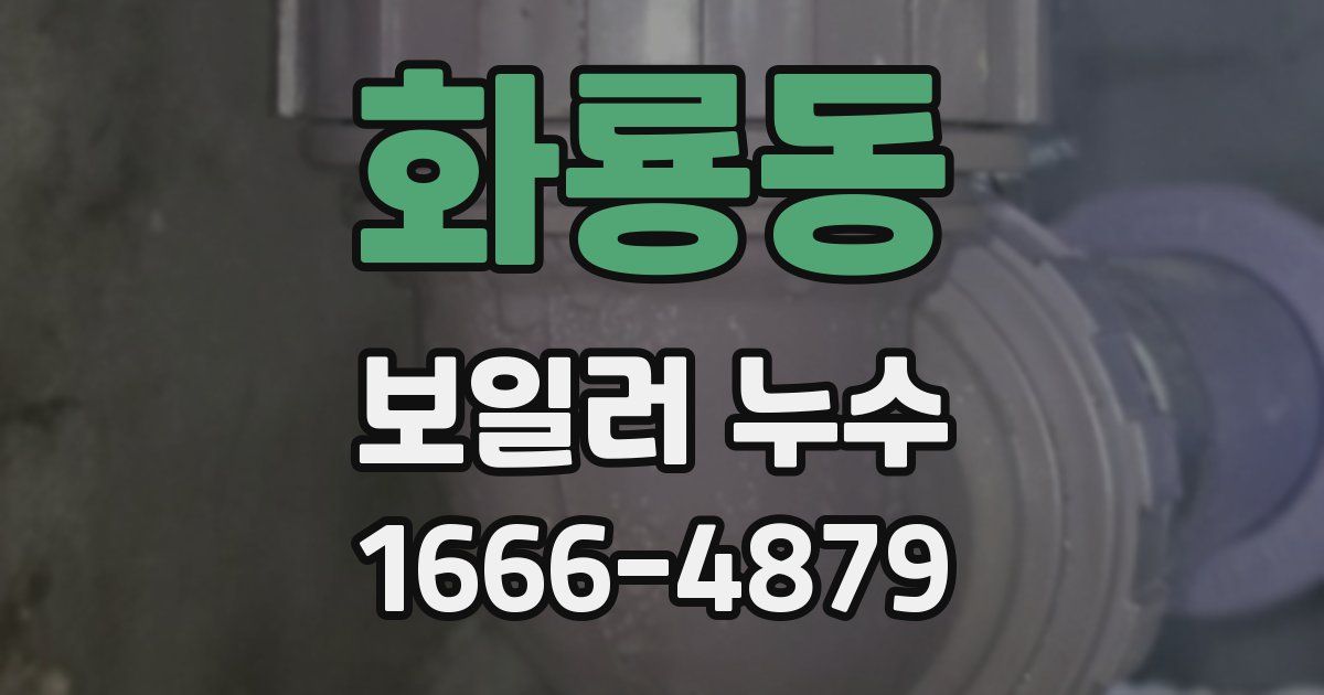 화룡동 보일러 누수