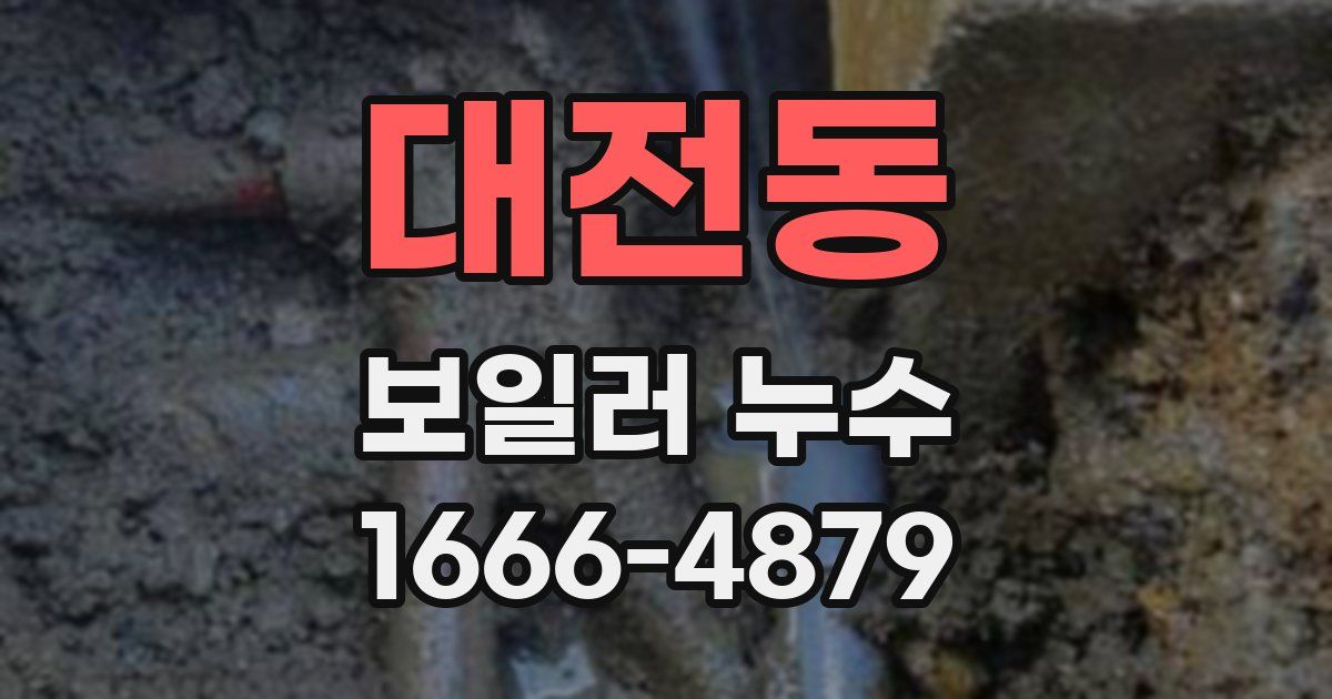 대전동 보일러 누수