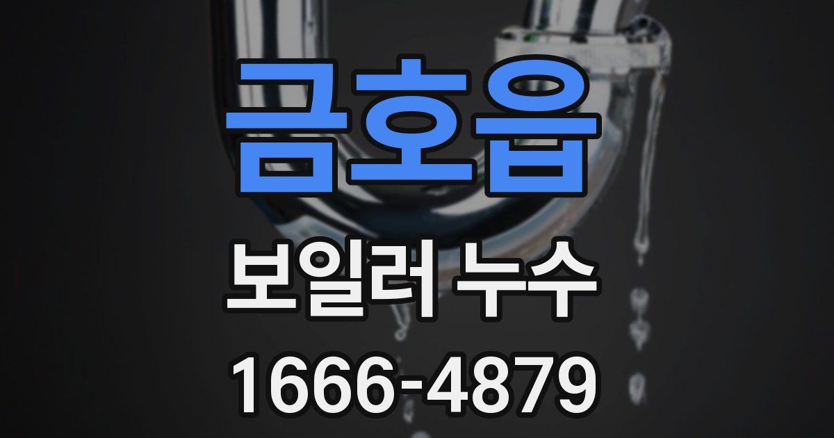 금호읍 보일러 누수