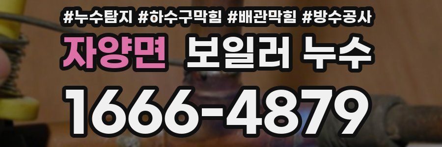 자양면 보일러 누수