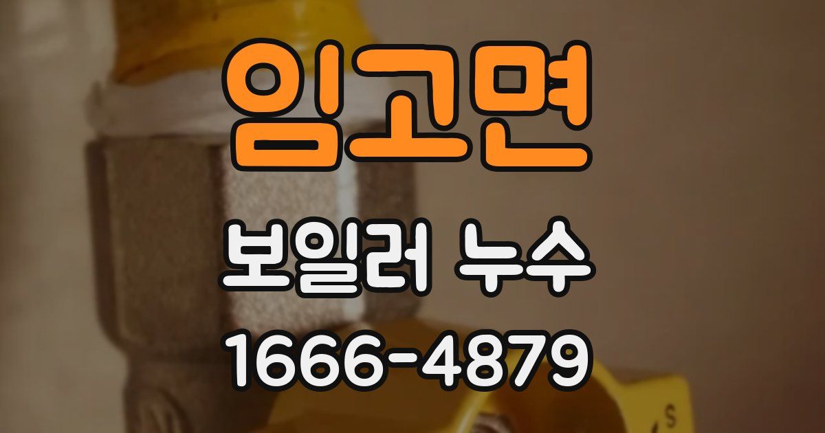 임고면 보일러 누수