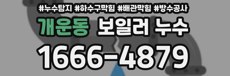 개운동 보일러 누수