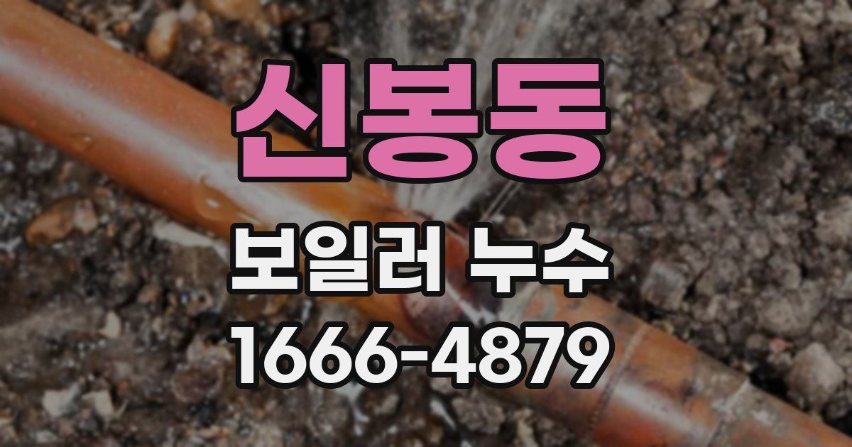 신봉동 보일러 누수
