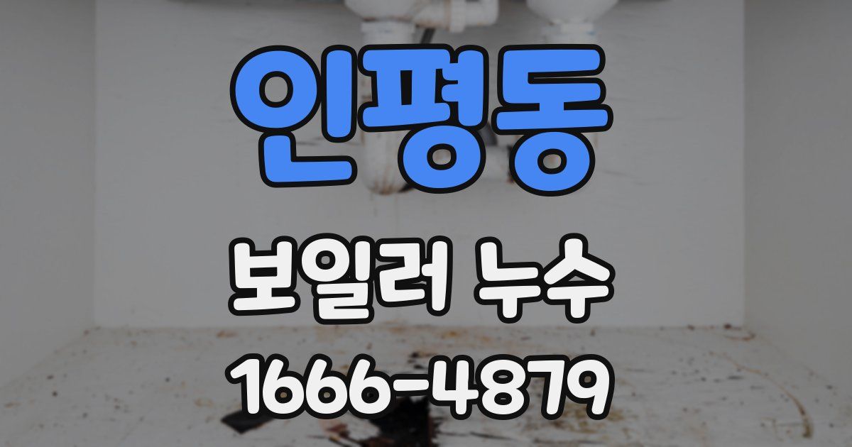 인평동 보일러 누수