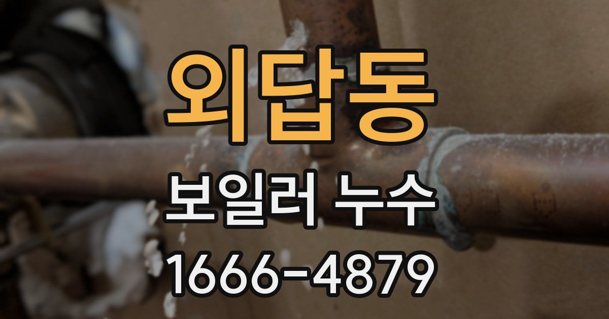 외답동 보일러 누수