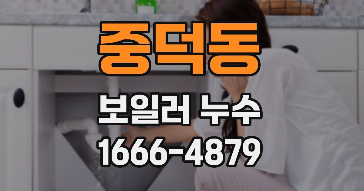 중덕동 보일러 누수