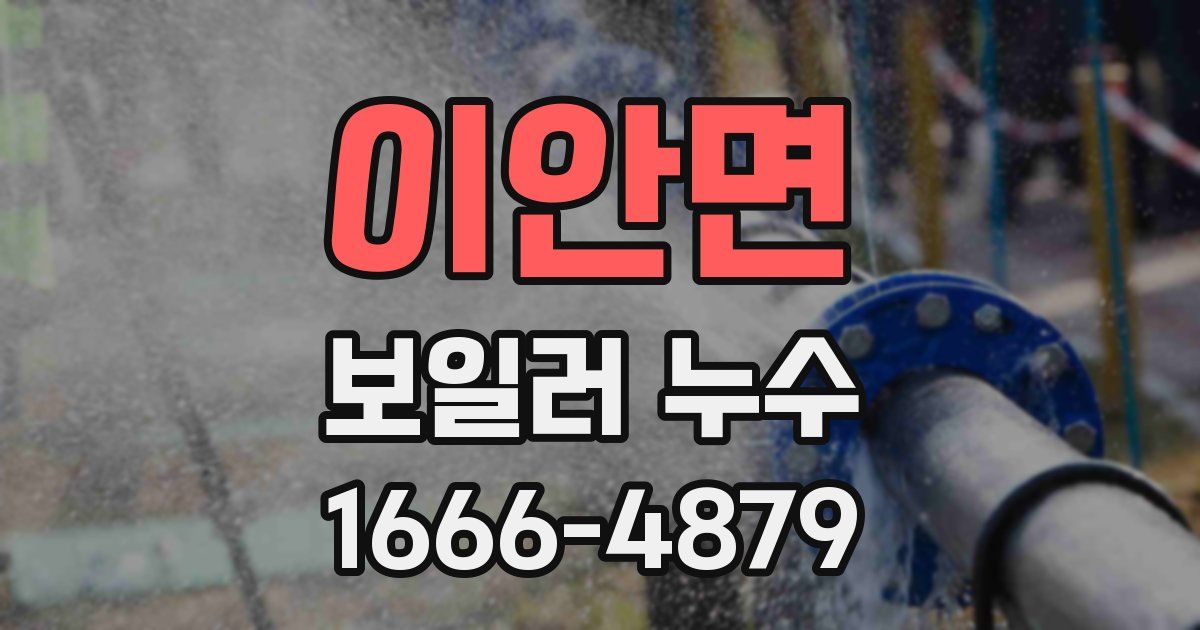 이안면 보일러 누수