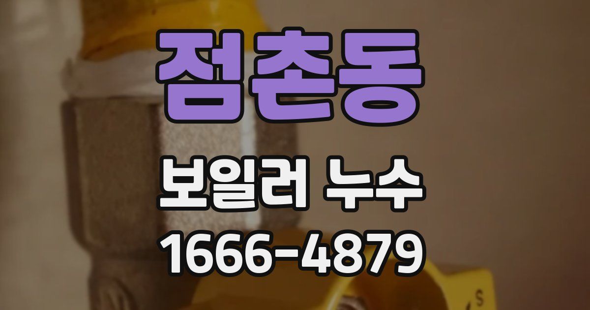 점촌동 보일러 누수