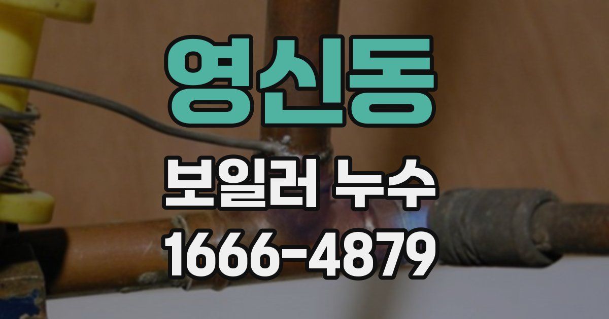 영신동 보일러 누수