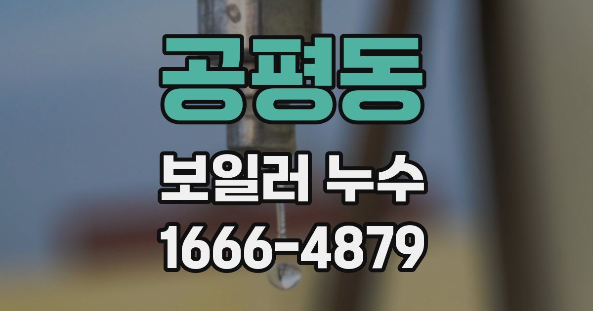 공평동 보일러 누수