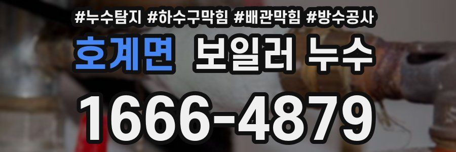 호계면 보일러 누수