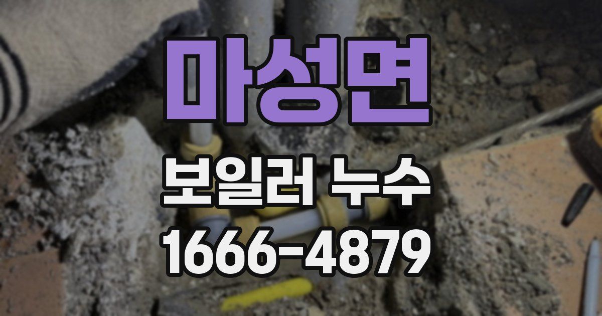 마성면 보일러 누수