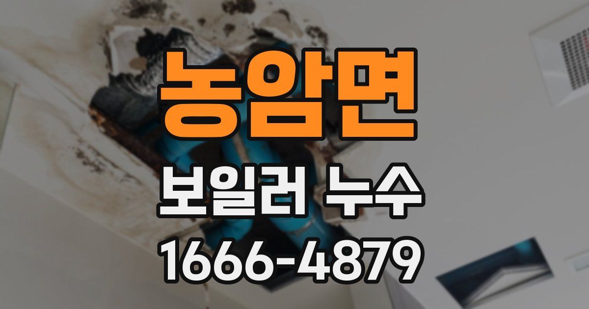 농암면 보일러 누수