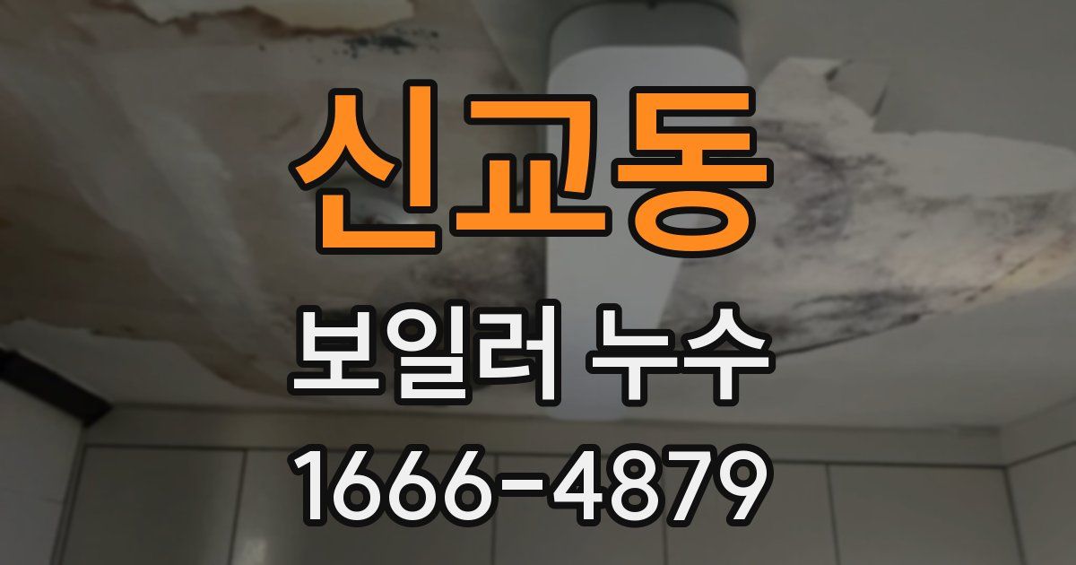 신교동 보일러 누수