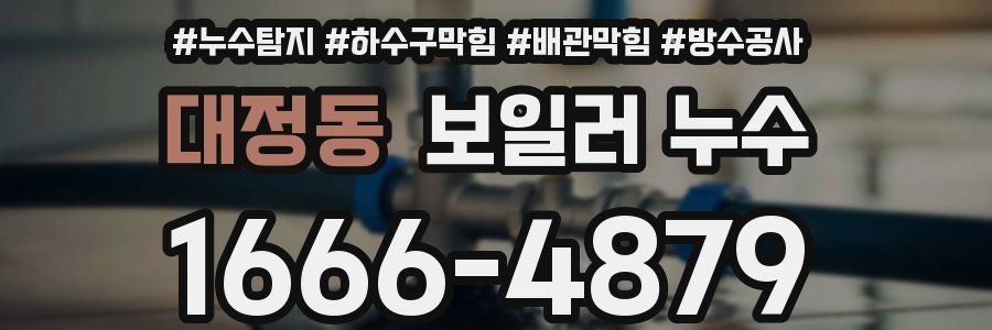 대정동 보일러 누수