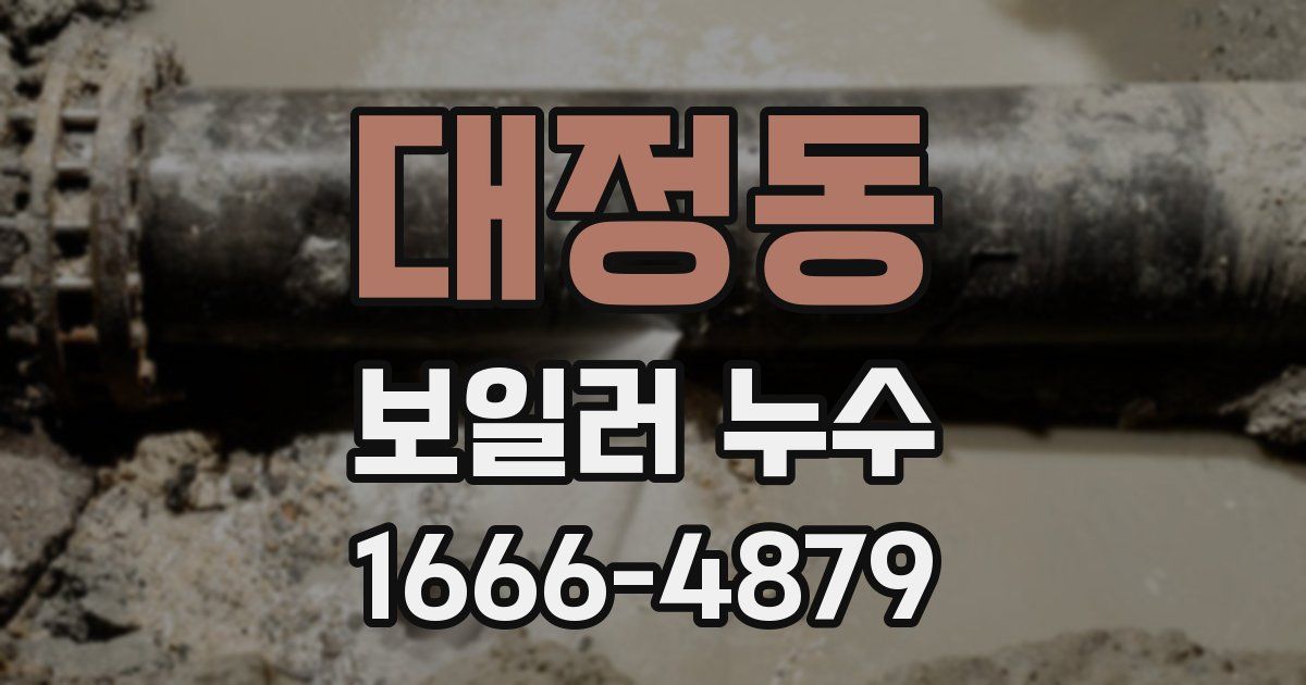 대정동 보일러 누수