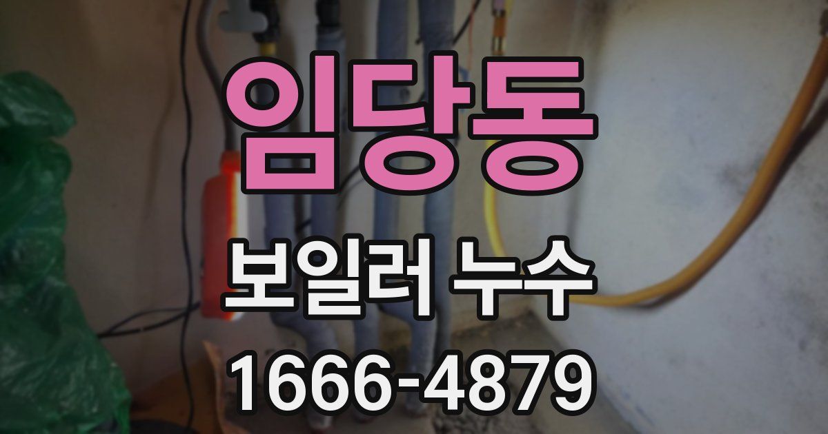 임당동 보일러 누수