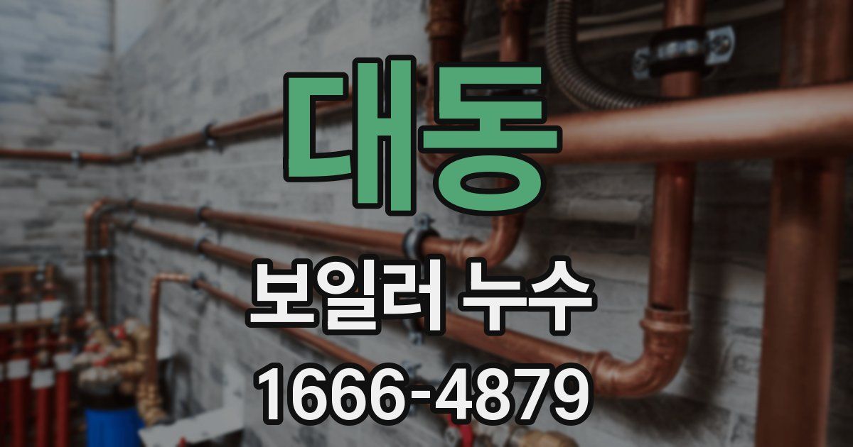 대동 보일러 누수