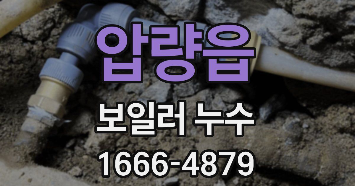 압량읍 보일러 누수