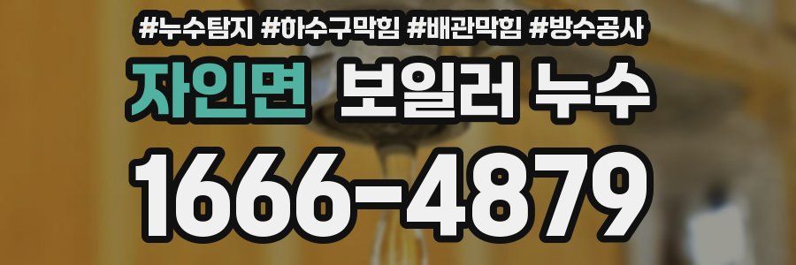 자인면 보일러 누수