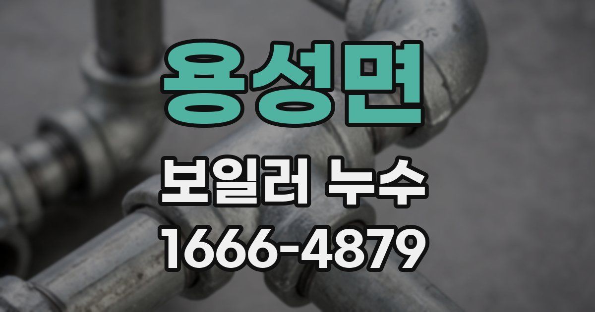 용성면 보일러 누수